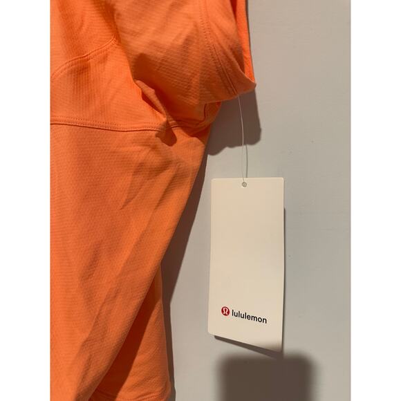 NWT Lululemon Women Size 8 Orange Quick Dry Sleeveless Pickleball Golf Polo Gift - Picture 6 of 11